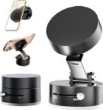 Magnetic Suction Phone Holder – 360° Rotating Foldable Vacuum Holder