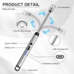 Rechargeable Electric Plasma Arc Lighter 360° Flexible - Image 3