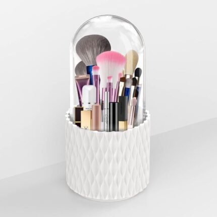 360° Rotating Dustproof Makeup Brush Holder