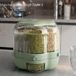 360° Rotating 6-Grid Grain & Rice Dispenser (7L) - Image 2