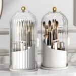 360° Rotating Makeup Brush Holder Organizer - Image 2