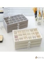 3-Layer Clear Acrylic Jewelry Organizer Box – Velvet Lined Storage Case with 3 Drawers for Rings, Earring, Bracelets & Necklaces - Image 3
