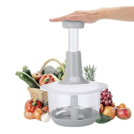 1.5L Manual Push Down Vegetable & Fruit Chopper