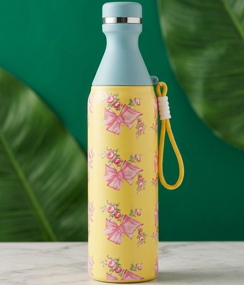 Gemini_Generated_Image_oxbkezoxbkezoxbk Luxury Floral & Bow Insulated Stainless Steel Water Bottle - Image 1