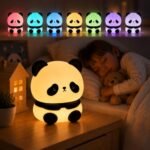 Cute Panda Silicone LED Night Light – Color Changing