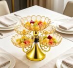 Luxury 360° Rotating Multi-Tier Snack & Candy Bowl Stand - Image 4