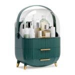 Luxury Portable Makeup & Skincare Organizer Box (Emerald Green)