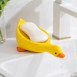 Self-Draining Yellow Duck Soap Holder
