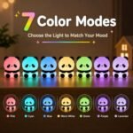 Cute Panda Silicone LED Night Light – Color Changing - Image 3