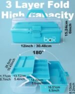 3-Layer Portable Folding Craft Storage Box - Image 2
