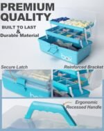 3-Layer Portable Folding Craft Storage Box - Image 3