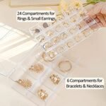 2-Tier Clear Acrylic Jewelry Organizer Box - Image 2