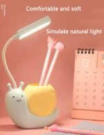 Cute Snail LED Desk Lamp with Pen Holder - Image 3