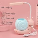 Cute Snail LED Desk Lamp with Pen Holder - Image 5