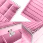 3-Layer Clear Acrylic Jewelry Organizer Box – Velvet Lined Storage Case with 3 Drawers for Rings, Earring, Bracelets & Necklaces - Image 4
