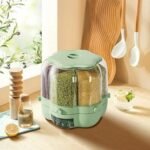 360° Rotating 6-Grid Grain & Rice Dispenser (7L)