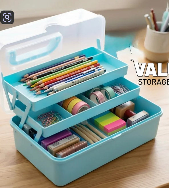 Screenshot 2026-09-02 175739 3-Layer Foldable Cantilever Storage Organizer Box with Handle - Image 1