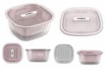 Double Layer Kitchen Drain Basket with Lid - Image 2