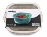 Double Layer Kitchen Drain Basket with Lid - Image 2