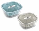 Double Layer Kitchen Drain Basket with Lid - Image 3