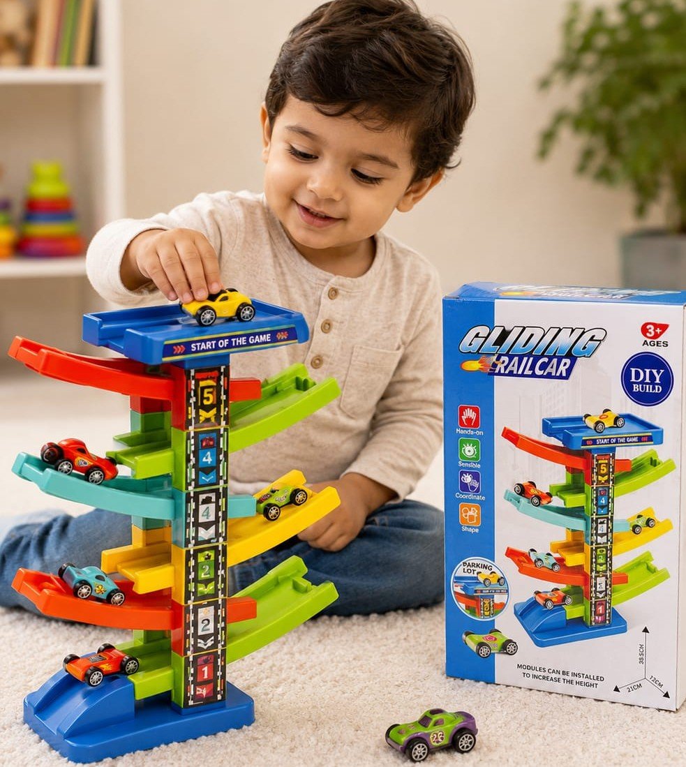 WhatsApp Image 2026-09-05 at 1.36.16 AM (1) DIY Gliding Rail Car Tower Toy Set - Image 1