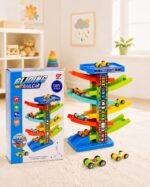 DIY Gliding Rail Car Tower Toy Set - Image 4