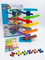 DIY Gliding Rail Car Tower Toy Set - Image 3