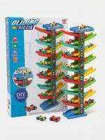 DIY Gliding Rail Car Tower Toy Set - Image 2
