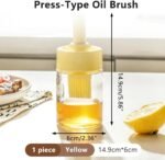 Glass Oil Dispenser Bottle with Extendable Silicone Basting Brush - Image 6