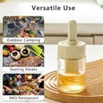 Glass Oil Dispenser Bottle with Extendable Silicone Basting Brush - Image 3