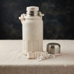Luxury Insulated Stainless Steel "Coffee" Thermal Water Bottle with Shoulder Strap - Image 2