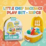 22-Piece Little Chef Kitchen Backpack Play Set - Image 2