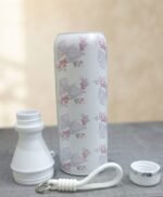 Luxury Floral & Bow Insulated Stainless Steel Water Bottle - Image 2