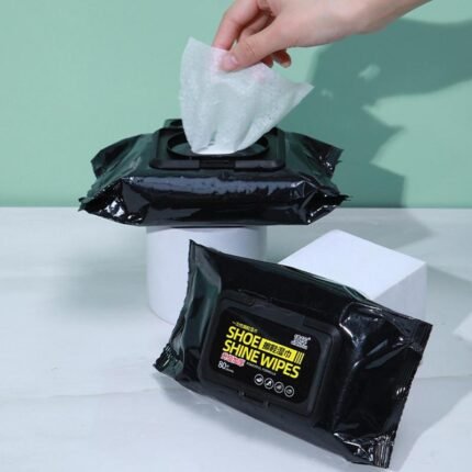 80 Pcs Instant Shoe Cleaning & Shine Wipes