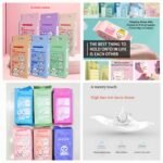Mini Portable Wet Wipes Travel Pack – Disposable Hand & Face Cleansing Wipes 64pcs
