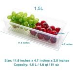 Clear Fridge Storage Organizer Container with Lid & Drain Tray - Image 3