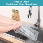 Clear Fridge Storage Organizer Container with Lid & Drain Tray - Image 5