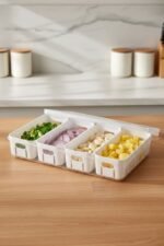 4-Compartment Meal Prep & Vegetable Storage Container Set - Image 2