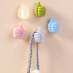 pack of 10 Creative Thumbs Up Silicone Wall Hooks - Image 2