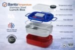 Smart Temperature Display Stainless Steel Banto Lunch Box (800 ml) - Image 3