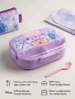 Kids Cartoon Frozen Theme Stainless Steel Compartment Lunch Box