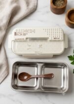 Aesthetic Eco Stainless Steel Compartment Lunch Box (600 ml)