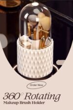 360° Rotating Dustproof Makeup Brush Holder - Image 3