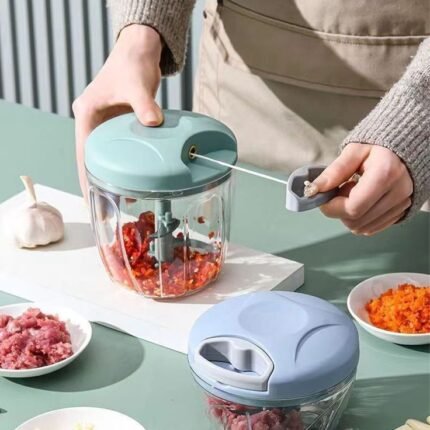Manual Pull String Vegetable & Garlic Chopper 900ml